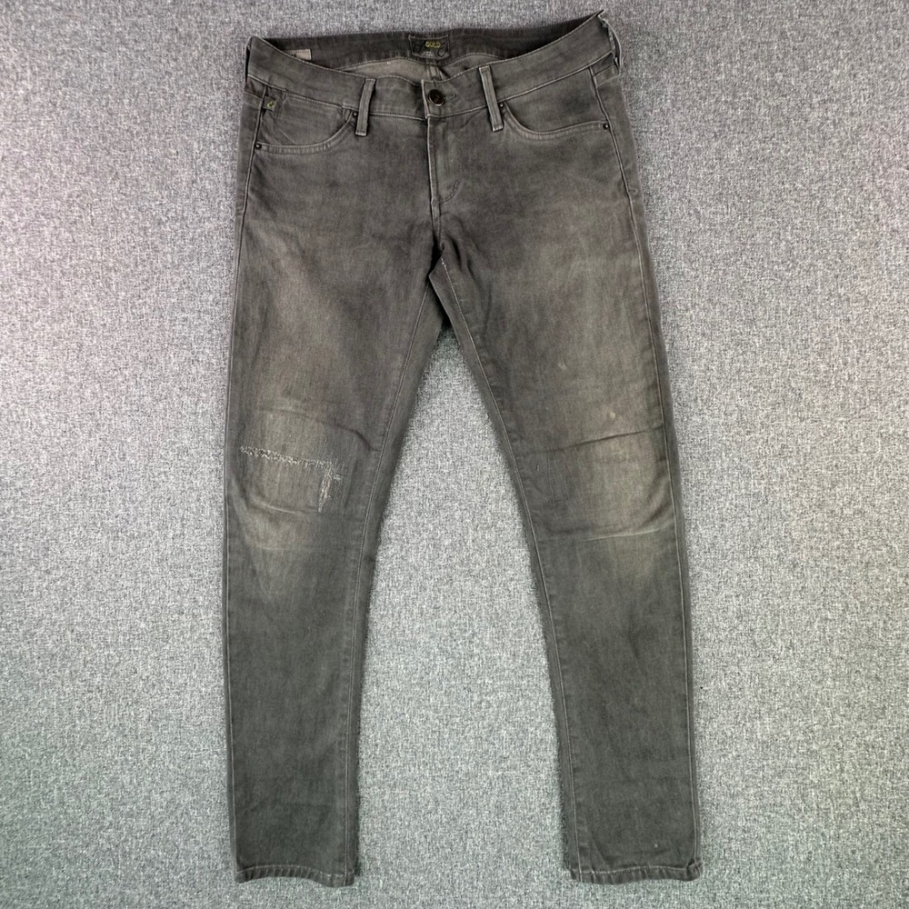 AGOLDE Jeans Women 29 Chloe Grey Distressed Skinny A001B-2002 USA Made